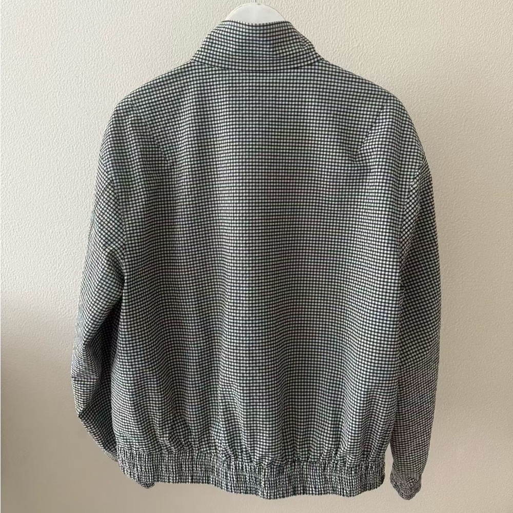 Tibi NWOT Tech Gingham Track Jacket - image 8